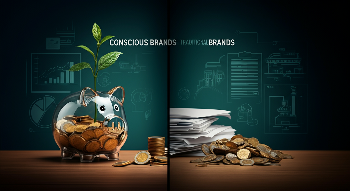 Comparativo: Marcas Conscientes vs. Marcas Tradicionais
