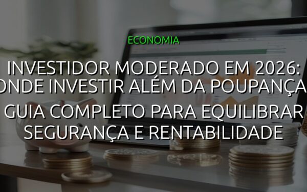 Investidor moderado em 2026: onde investir além da poupança? Guia completo para equilibrar segurança e rentabilidade