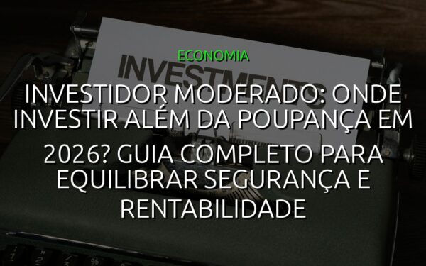 Investidor moderado: onde investir além da poupança em 2026? Guia completo para equilibrar segurança e rentabilidade