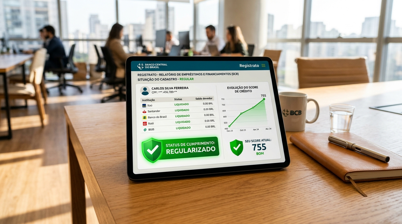 Dívidas no Registrato do Banco Central (SCR): Como Limpar o Apontamento de Prejuízo e Recuperar seu Crédito